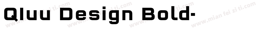 QIuu Design Bold字体转换